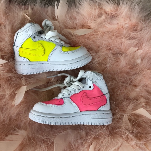 Nike Air Force 1 Mid “White” (TD) Custom size 4c - Picture 4 of 16